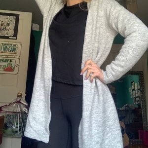 Light Grey Cardigan Sweater